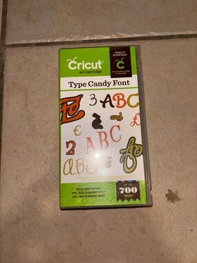 Cricut Type Candy Font Art Cartridge with Overlay and Handbook 700 Images